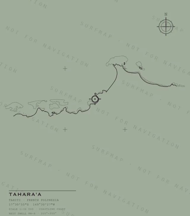 Tahara'a chart, the full artwork printed on the back