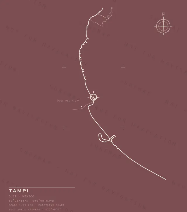 Tampi chart, the full artwork printed on the back