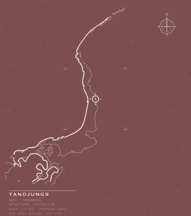 Tandjungs chart, the full artwork printed on the back