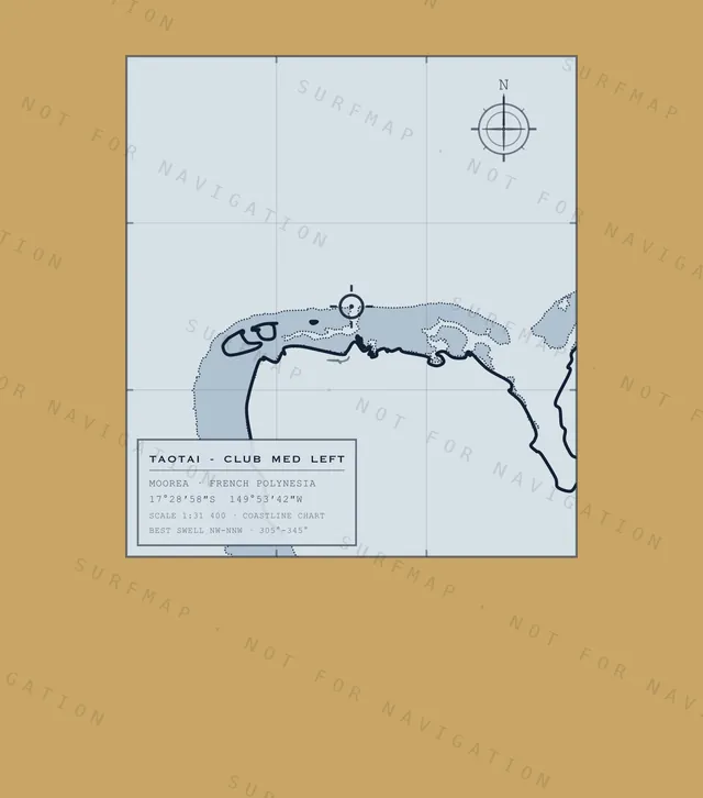 Taotai - Club Med Left chart, the full artwork printed on the back