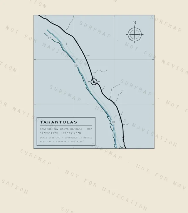 Tarantulas chart, the full artwork printed on the back