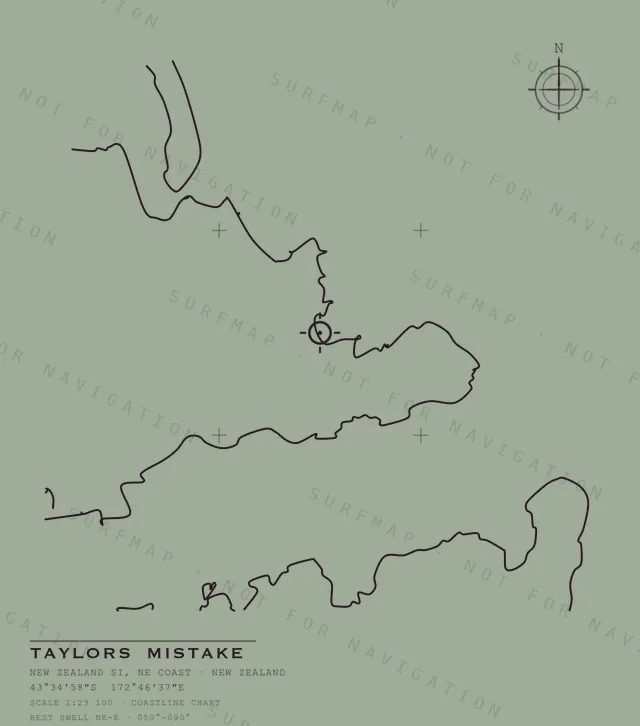 Taylors Mistake chart, the full artwork printed on the back