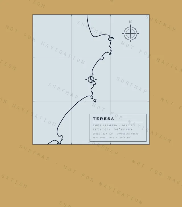 Teresa chart, the full artwork printed on the back