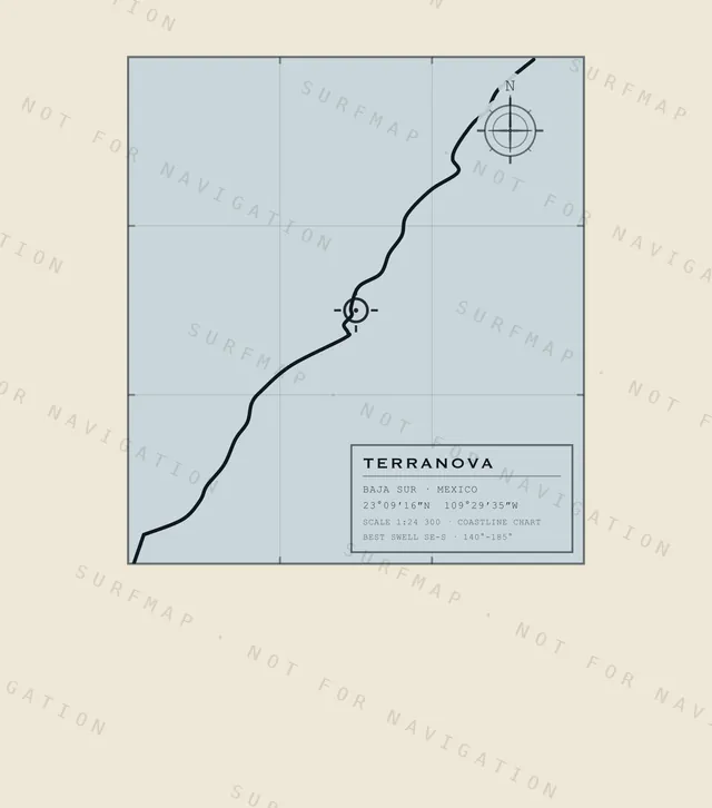 Terranova chart, the full artwork printed on the back