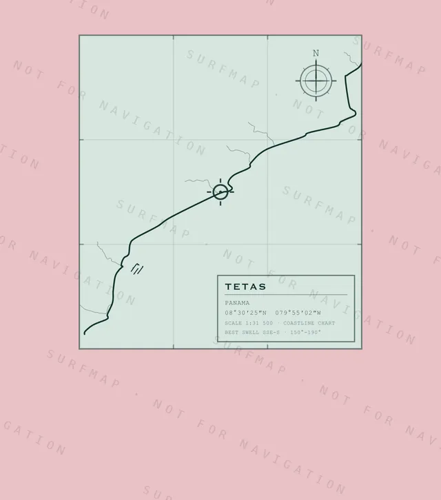 Tetas chart, the full artwork printed on the back