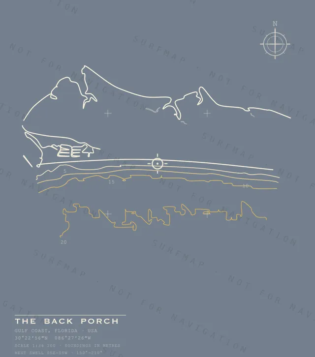 The Back Porch chart, the full artwork printed on the back
