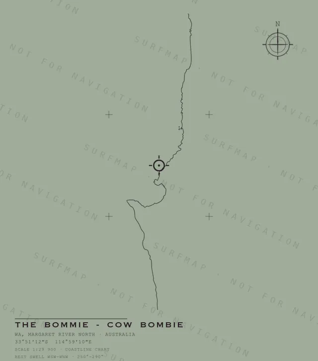 The Bommie - Cow Bombie chart, the full artwork printed on the back