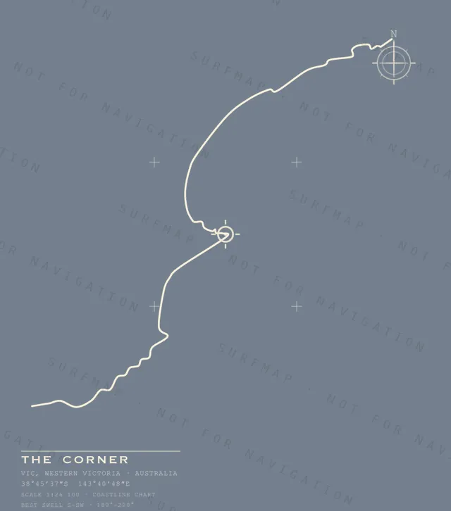 The Corner chart, the full artwork printed on the back