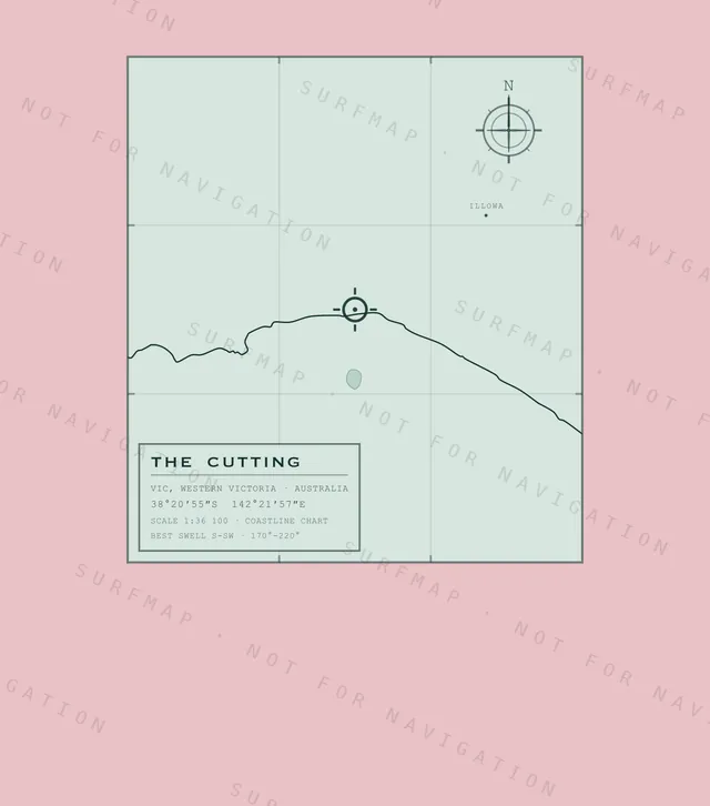 The Cutting chart, the full artwork printed on the back