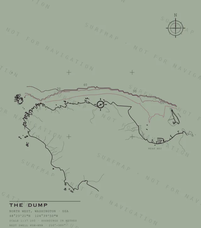 The Dump chart, the full artwork printed on the back