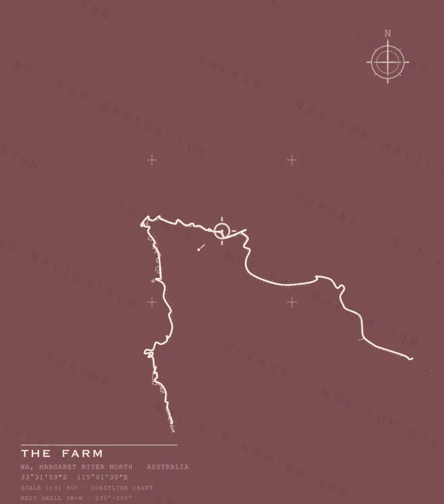 The Farm chart, the full artwork printed on the back