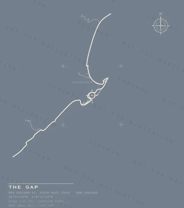 The Gap chart, the full artwork printed on the back