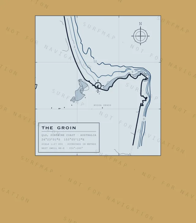 The Groin chart, the full artwork printed on the back