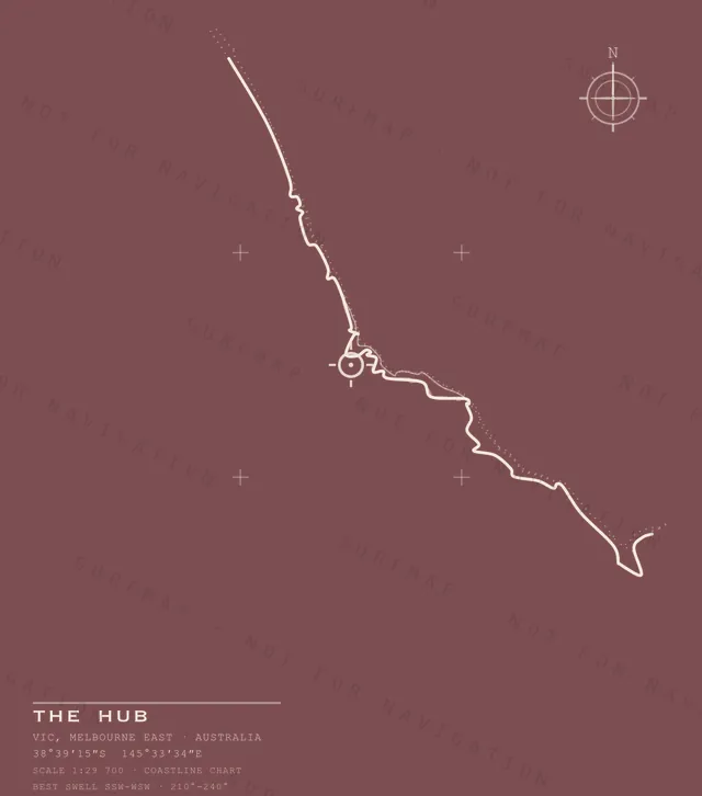 The Hub chart, the full artwork printed on the back
