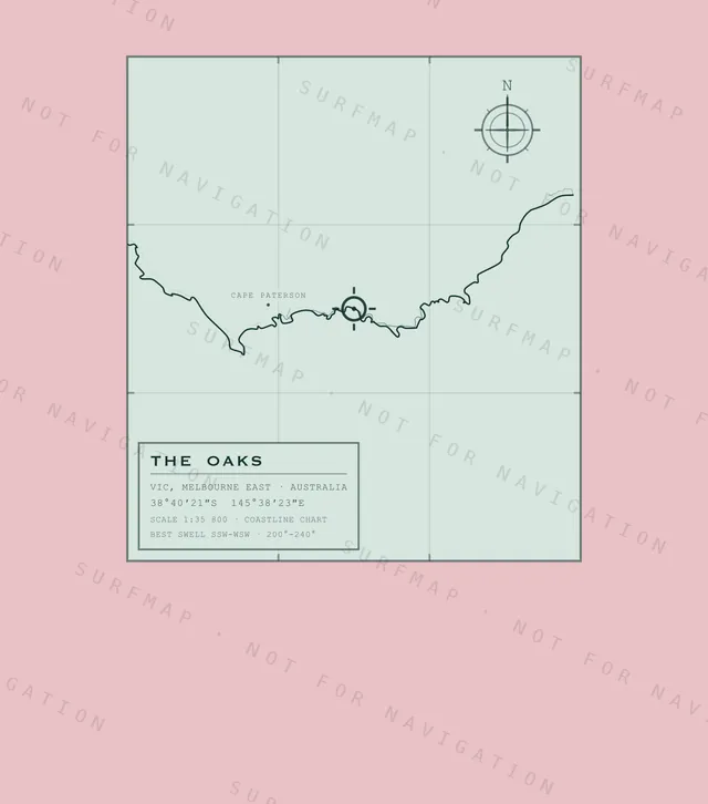 The Oaks chart, the full artwork printed on the back