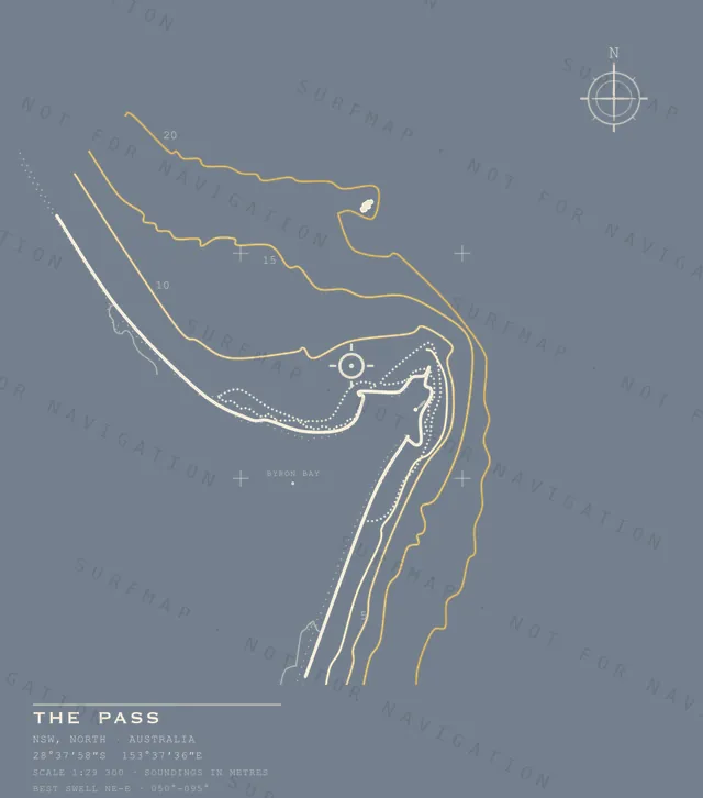 The Pass chart, the full artwork printed on the back