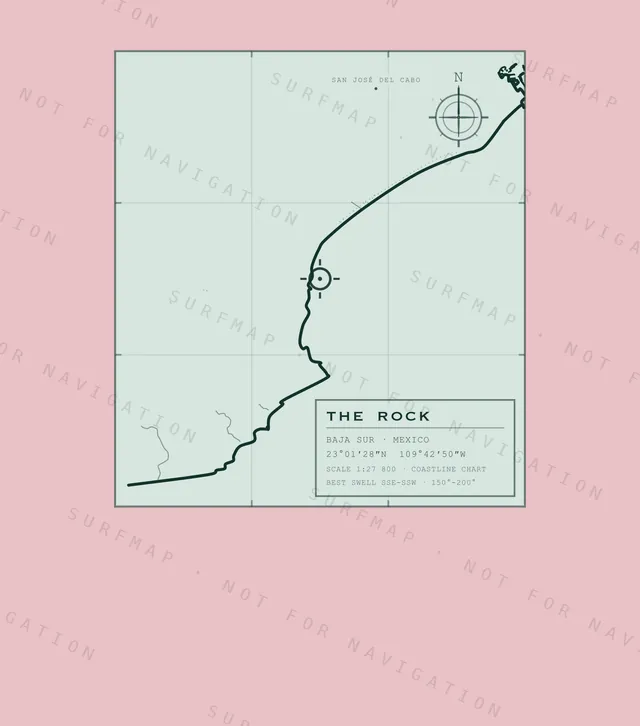 The Rock chart, the full artwork printed on the back