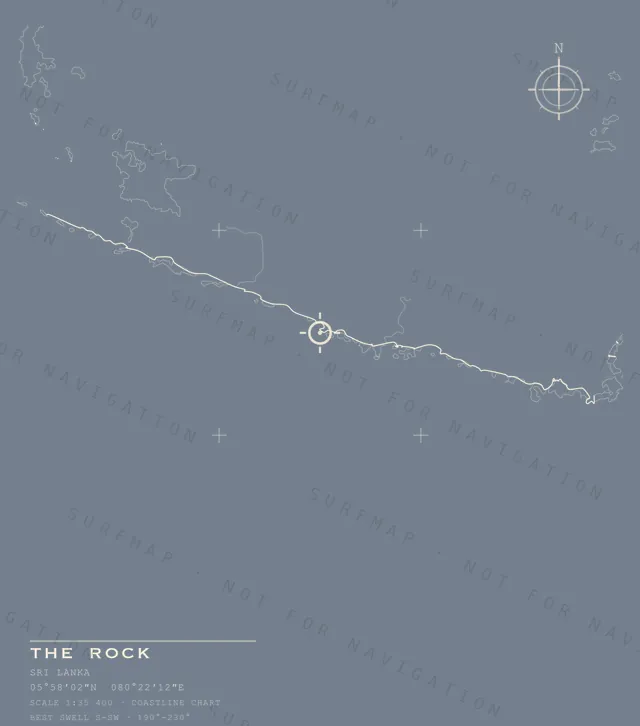 The Rock chart, the full artwork printed on the back