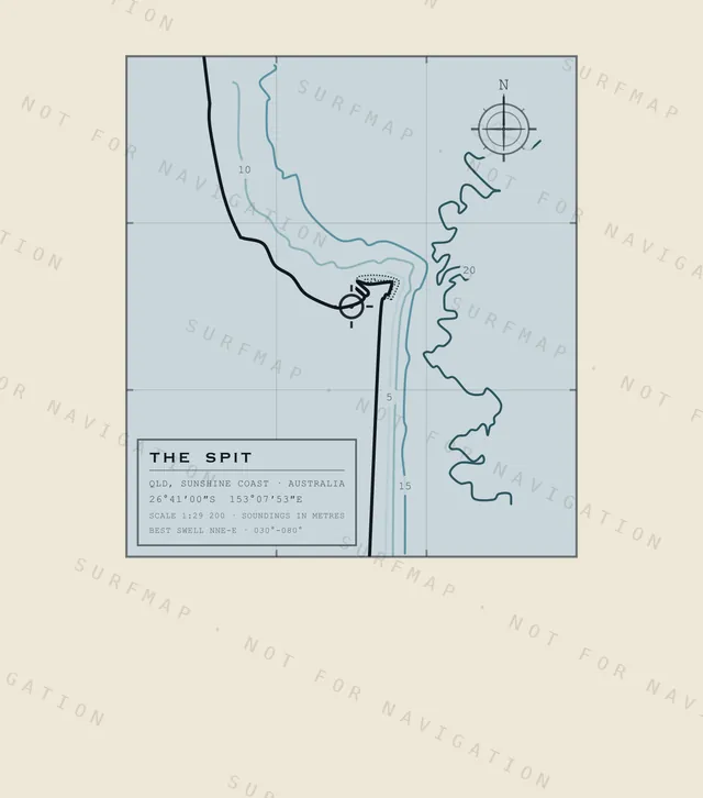 The Spit chart, the full artwork printed on the back