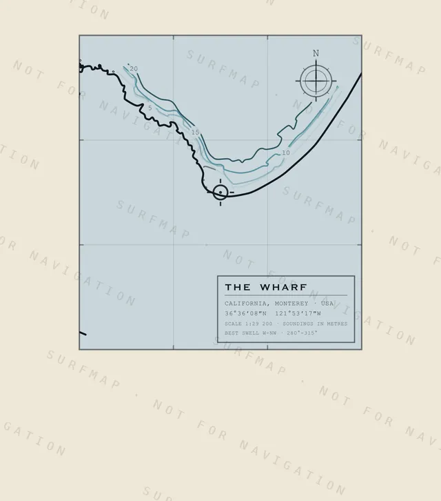 The Wharf chart, the full artwork printed on the back
