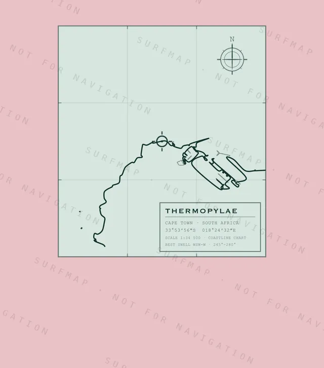 Thermopylae chart, the full artwork printed on the back