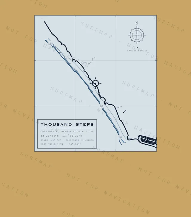 Thousand Steps chart, the full artwork printed on the back