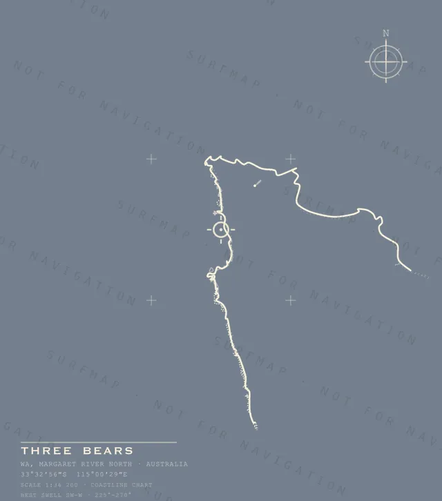Three Bears chart, the full artwork printed on the back