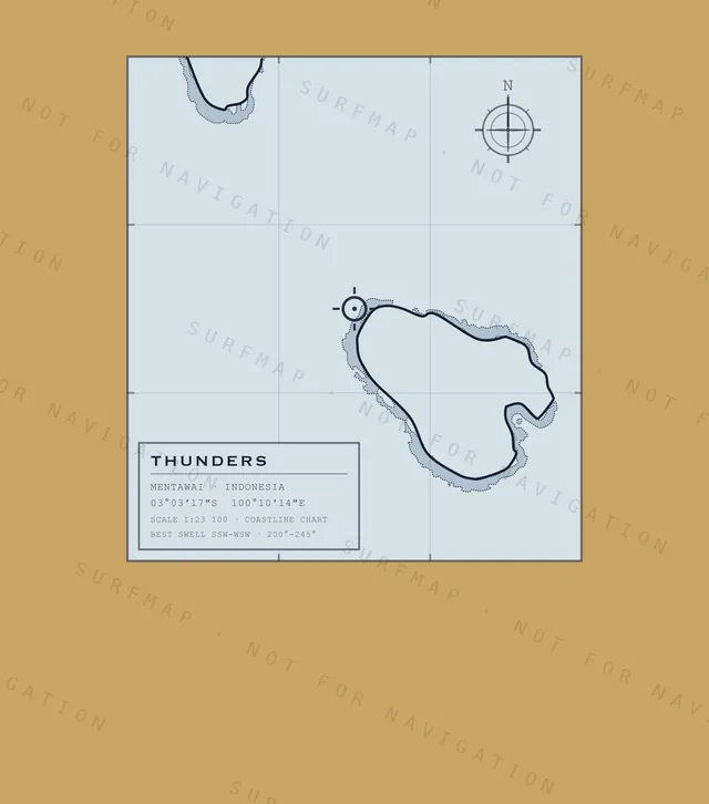 Thunders chart, the full artwork printed on the back