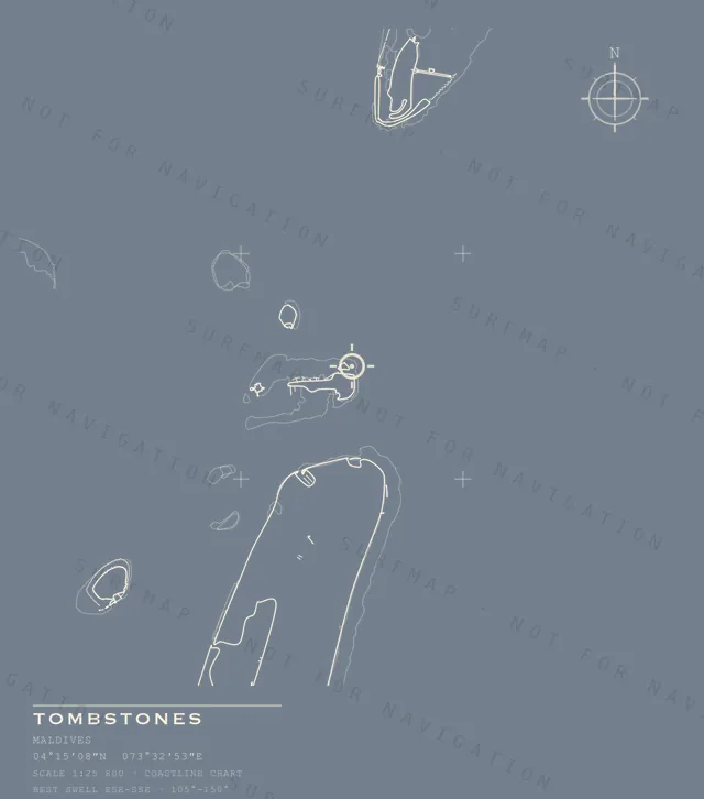 Tombstones chart, the full artwork printed on the back