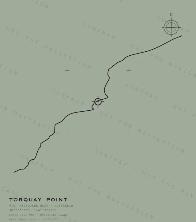 Torquay Point chart, the full artwork printed on the back