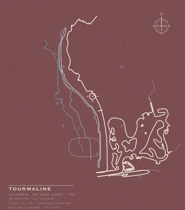 Tourmaline chart, the full artwork printed on the back
