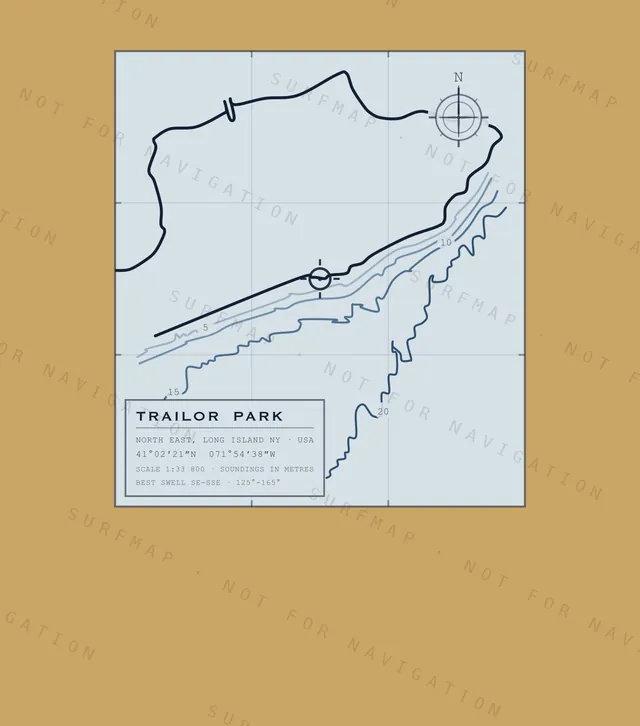 Trailor Park chart, the full artwork printed on the back