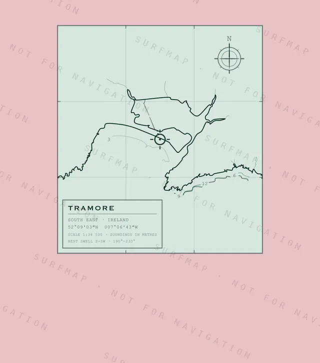 Tramore chart, the full artwork printed on the back
