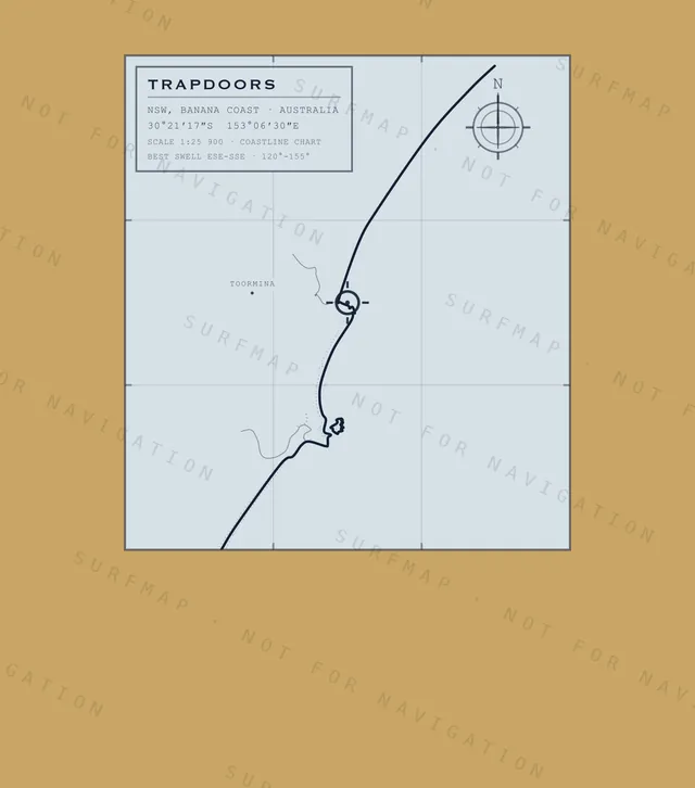 Trapdoors chart, the full artwork printed on the back