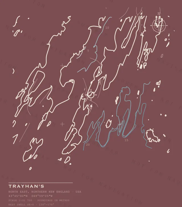 Trayhan's chart, the full artwork printed on the back