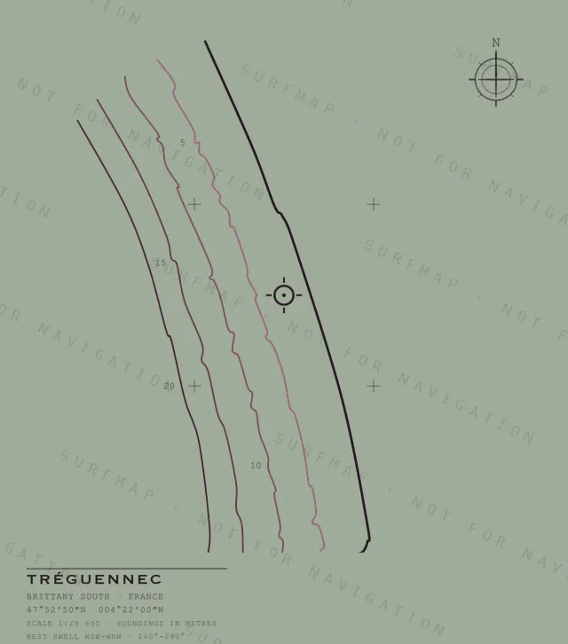 Tréguennec chart, the full artwork printed on the back
