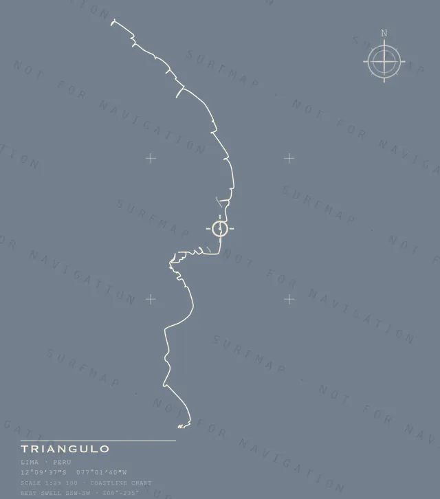 Triangulo chart, the full artwork printed on the back