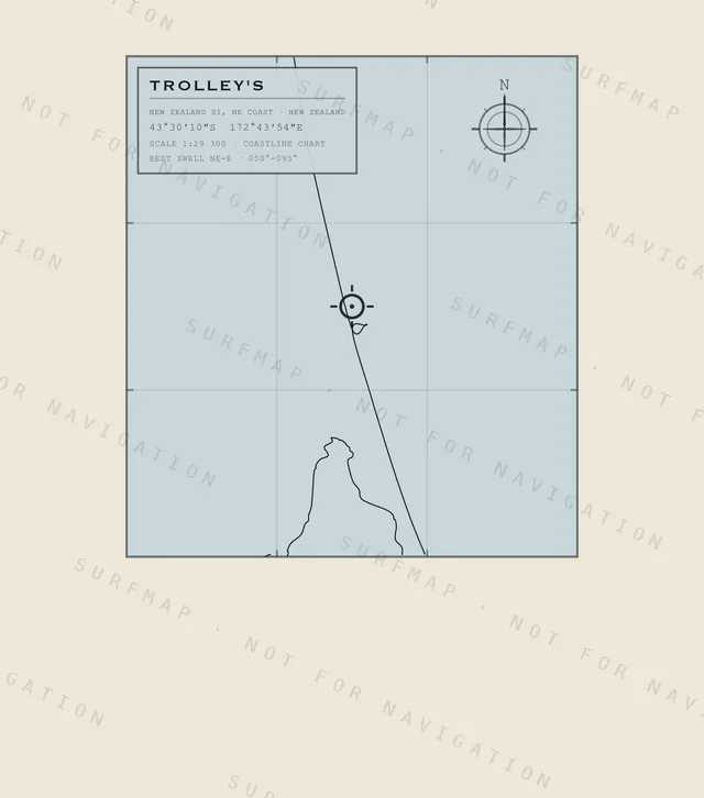 Trolley's chart, the full artwork printed on the back