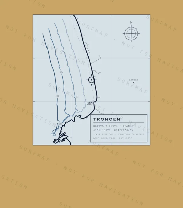 Tronoen chart, the full artwork printed on the back