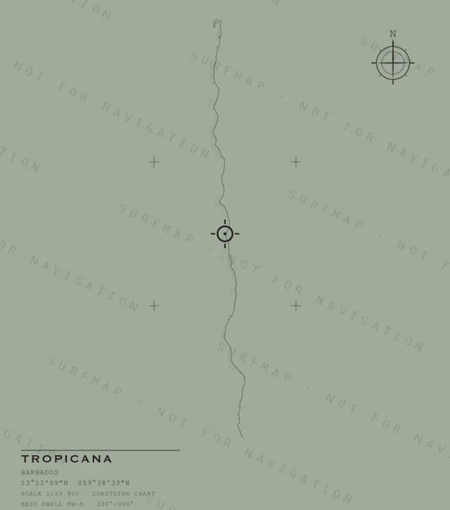Tropicana chart, the full artwork printed on the back