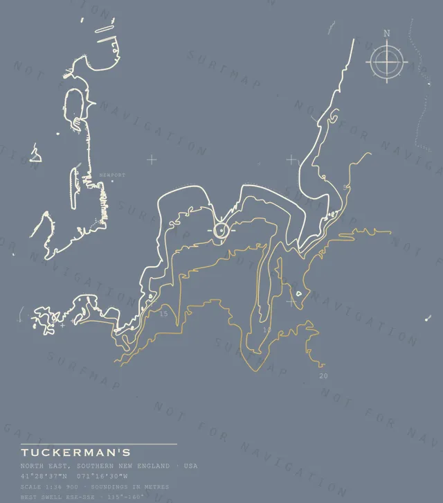 Tuckerman's chart, the full artwork printed on the back
