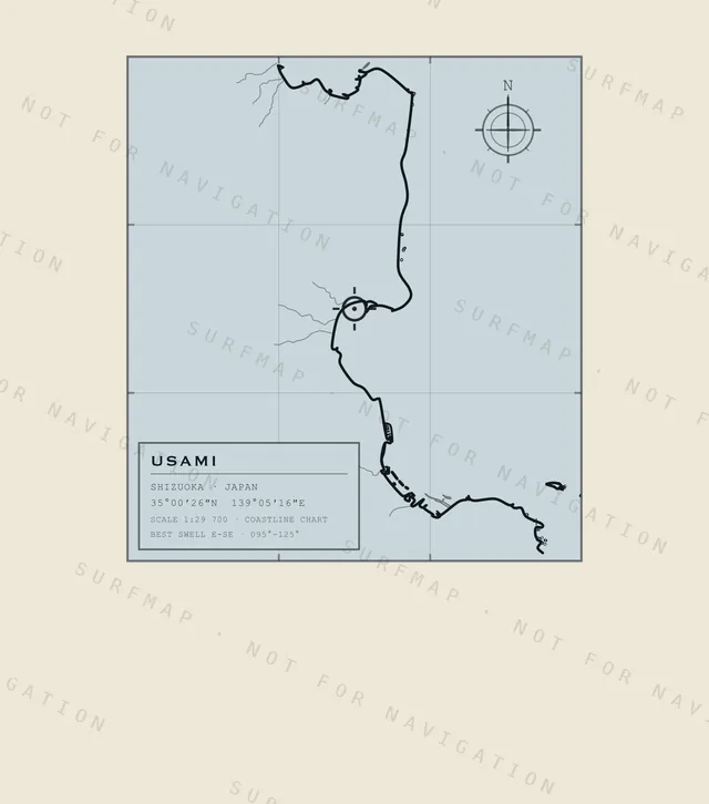 Usami chart, the full artwork printed on the back