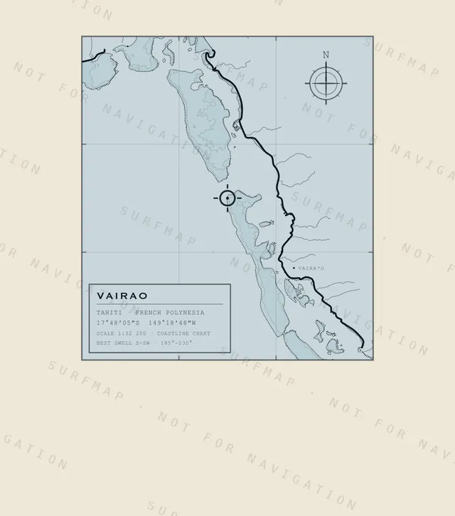 Vairao chart, the full artwork printed on the back