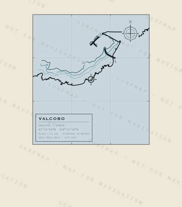 Valcobo chart, the full artwork printed on the back