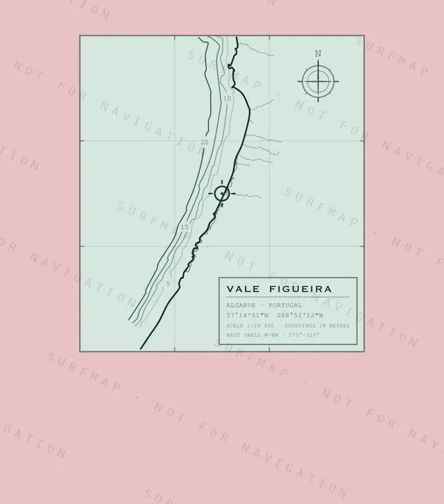 Vale Figueira chart, the full artwork printed on the back