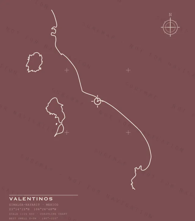 Valentinos chart, the full artwork printed on the back