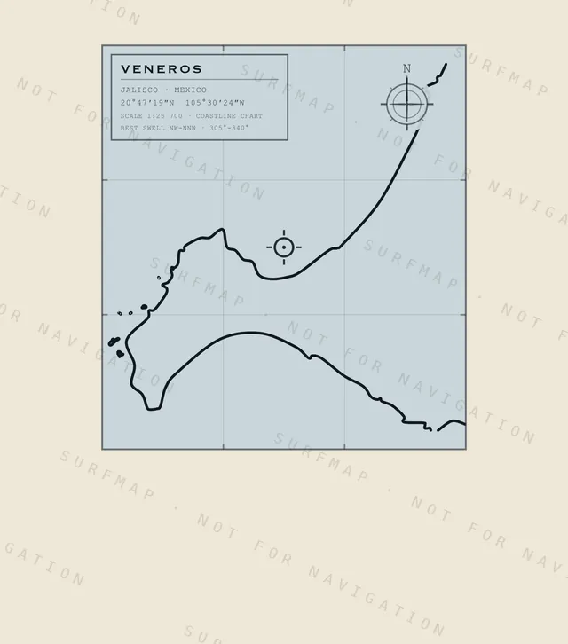 Veneros chart, the full artwork printed on the back