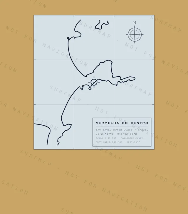 Vermelha do Centro chart, the full artwork printed on the back