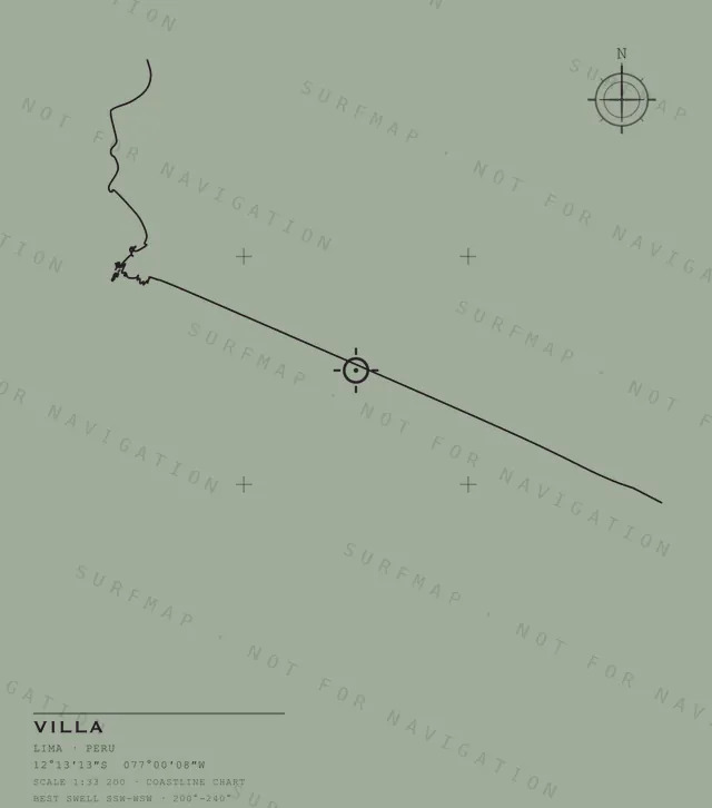 Villa chart, the full artwork printed on the back