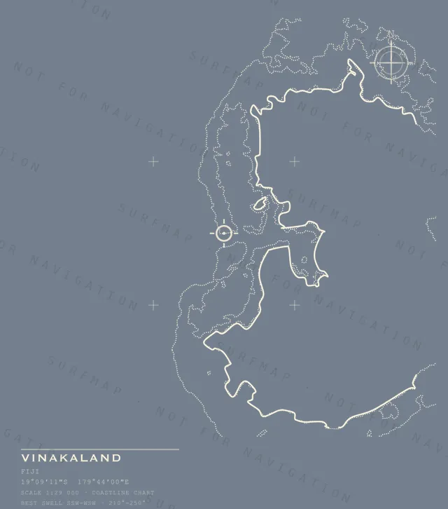Vinakaland chart, the full artwork printed on the back